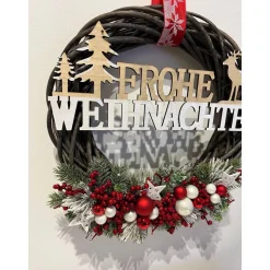 XL Weihnachtlicher Türkranz Weihnachtskranz Weihnachtsdeko