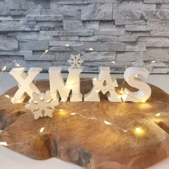 Xmas Buchstaben aus Raysin – Handgefertigte Weihnachtsdeko mit Elchmotiv