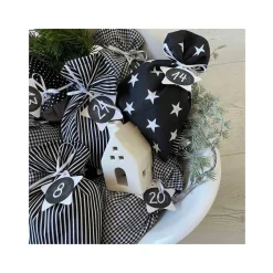 XXL Adventskalender zum Befüllen, Adventskalender mit großen Säckchen, Adventskalender für die ganze Familie