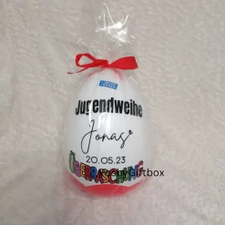 XXL Überraschungsei/Überraschungsei Geschenk Jugendweihe/Taufe/Erstkommunion/Geburtstag /Ü-Ei /Geschenk Jugendweihe