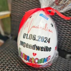 XXL Überraschungsei/Überraschungsei Geschenk Jugendweihe/Taufe/Erstkommunion/Geburtstag /Ü-Ei /Geschenk Jugendweihe