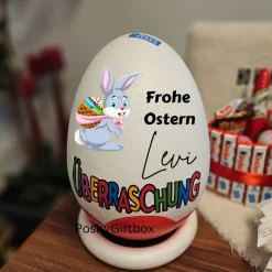XXL Überraschungsei,Personalisiert/Überraschungsei Geschenk Ostern/Ostereier/XXL Osterei/Osternest /Ü-ei /Osterkörbchen
