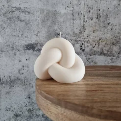 XXL Knotenkerze - Stylisch und Ästhetisch I Handgefertigte I Sojawachskerze I Geschenkidee I Wohnkultur