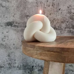 XXL Knotenkerze - Stylisch und Ästhetisch I Handgefertigte I Sojawachskerze I Geschenkidee I Wohnkultur
