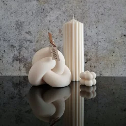 XXL Knotenkerze - Stylisch und Ästhetisch I Handgefertigte I Sojawachskerze I Geschenkidee I Wohnkultur