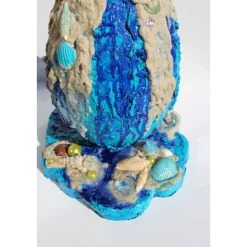 XXL Osterei MEERBLICK Maritimes Ostergeschenk ausgefallene Skulptur Ei Künstler-Ei Osterei Maritime Dekoration