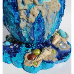 XXL Osterei MEERBLICK Maritimes Ostergeschenk ausgefallene Skulptur Ei Künstler-Ei Osterei Maritime Dekoration