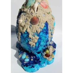 XXL Osterei MEERBLICK Maritimes Ostergeschenk ausgefallene Skulptur Ei Künstler-Ei Osterei Maritime Dekoration