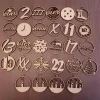 Zahlenanhänger für Adventskalender aus Holz, 28-teilig
