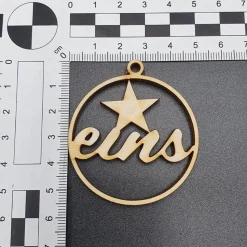 Zahlenanhänger für Adventskerzen, 4 teilig