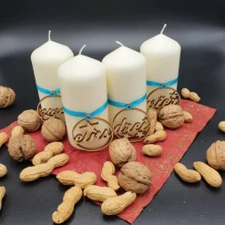Zahlenanhänger für Adventskerzen, 4 teilig