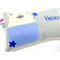 Zahnfeekissen mit Täschchen - Namenskissen Kuschelkissen Kindergartenkissen Geburtsgeschenk