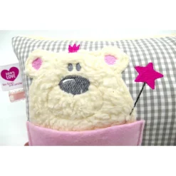 Zahnfeekissen mit Täschchen - Namenskissen Kuschelkissen Kindergartenkissen Geburtsgeschenk