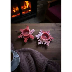 Zauberhafte Schneeflocken-Teelichthalter für Ihre Winterdekoration