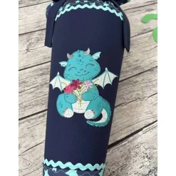 zauberhafte Schultüte aus Stoff mit Drache und Sternen