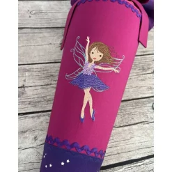 zauberhafte Schultüte Lila Beere Pink Farbverlauf mit Fee / Elfe & Sterne