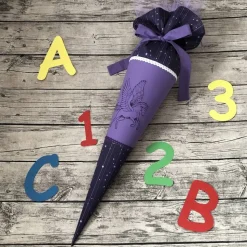 zauberhafte Schultüte mit Pegasus / Einhorn Motiv