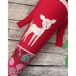 zauberhafte Schultüte Zuckertüte in Rot mit Reh