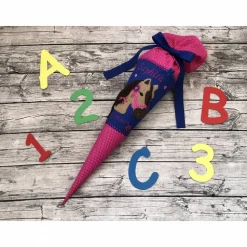 zauberhafte Schultüte Zuckertüte aus Stoff UNIKAT nach WUNSCH