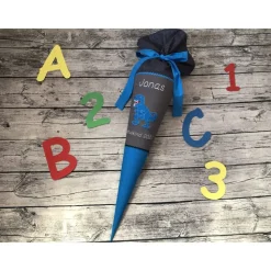 zauberhafte Schultüte Zuckertüte aus Stoff UNIKAT nach WUNSCH