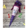 zauberhafte Schultüte Zuckertüte in Lila & Flieder mit Pegasus Einhorn & Sternen
