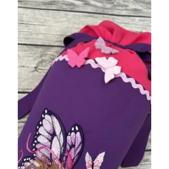 zauberhafte Schultüte Zuckertüte 70cm mit Schmetterlingsfee Fee Schmetterlinge in Lila Pink