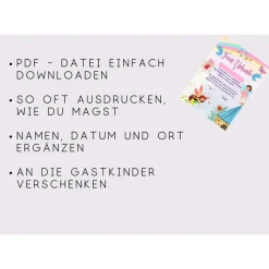 Zauberhafte Urkunde Fee - Perfekt für eine unvergessliche Geburtstagsparty | Feenparty | Mitgebsel Kindergeburtstag | ma