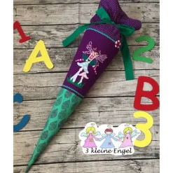 zauberhaftes Set zur Einschulung * Schultüte & Rock & Shirt gr.122/128 *