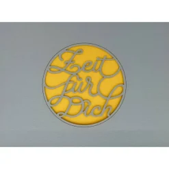 „Zeit für Dich“ Karte gelasert