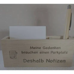 Zettelbox mit Logo – Individuelles Werbegeschenk aus Holz für nachhaltigen Markenauftritt
