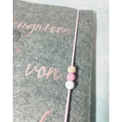 Zeugnishülle mit Filzeinband Geschenk Schulanfang personalisiert verschiedene Motive Mädchen Ballerina