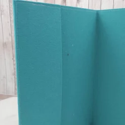 Zeugnismappe aus Filz | Zeugnishülle Rakete türkis | Organizer Schule