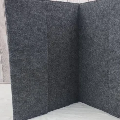 Zeugnismappe aus Filz | Zeugnishülle Schmetterling dunkelgrau | Organizer Schule