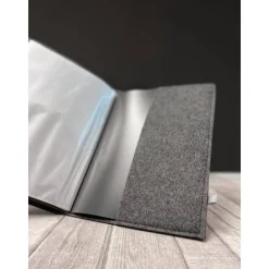 Zeugnismappe aus Filz *Blätter* | personalisiert mit Namen und Farbe