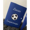 Zeugnismappe aus Filz Fussball
