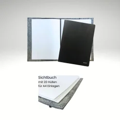 Zeugnismappe Bienen personalisierte Dokumentenmappe Filz Sichtbuch