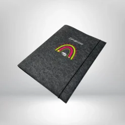 Zeugnismappe Boho Regenbogen Filz Sichtbuch Geschenk zur Einschulung