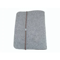 Zeugnismappe Dokumentenordner PERSONALISIERT hell grau Filz A4 Leder Geschenk Schule Ausbildung Studium Klarsichthülle