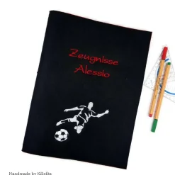 Zeugnismappe für Fußballer - tolles Einschulungsgeschenk für Jungs