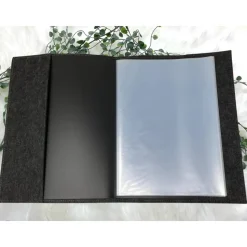 Zeugnismappe mit Namen aus Filz (A4) incl.zeugniss Hefter Einschulung Geschenk Zeugnis mappe personalisiert Einhorn Meer