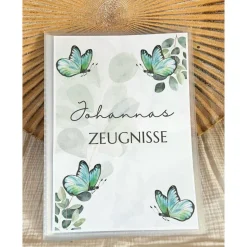 Zeugnismappe  Personalisierte  Zeugnismappe Ein einzigartiges Geschenk für Erstklässler