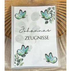 Zeugnismappe  Personalisierte  Zeugnismappe Ein einzigartiges Geschenk für Erstklässler