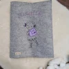 Zeungismappe aus Filz Mädchen mit Schulranzen / Ranzen/ mit Sichtbuch und Stickerei