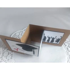 Z-Fold Karte zur Promotion, zum Bachelor, Master, Abitur, Examen