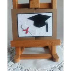 Z-Fold Karte zur Promotion, zum Bachelor, Master, Abitur, Examen