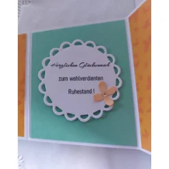 Zickzack Flip-Box Geldgeschenk für den Ruhestand – Handgemachte Geschenkbox