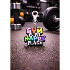 Zipper Fitness Gym – Boxhandschuhe & Gym Life Reißverschluss Anhänger aus Gummi PVC