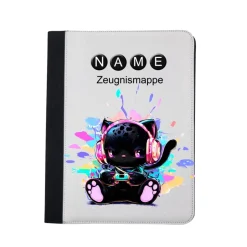 Zocker-Mieze Zeugnismappe personalisiert | Zeugnismappe | Zeugnismappe mit Namen | Urkundenmappe