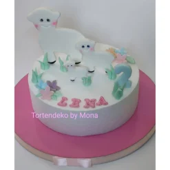 Zuckerfigur Tortenbild Tortendeko  Schaf Familie