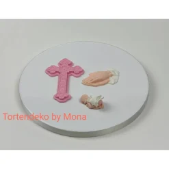 Zuckerfigur Tortenbild Tortendeko Taufdeko